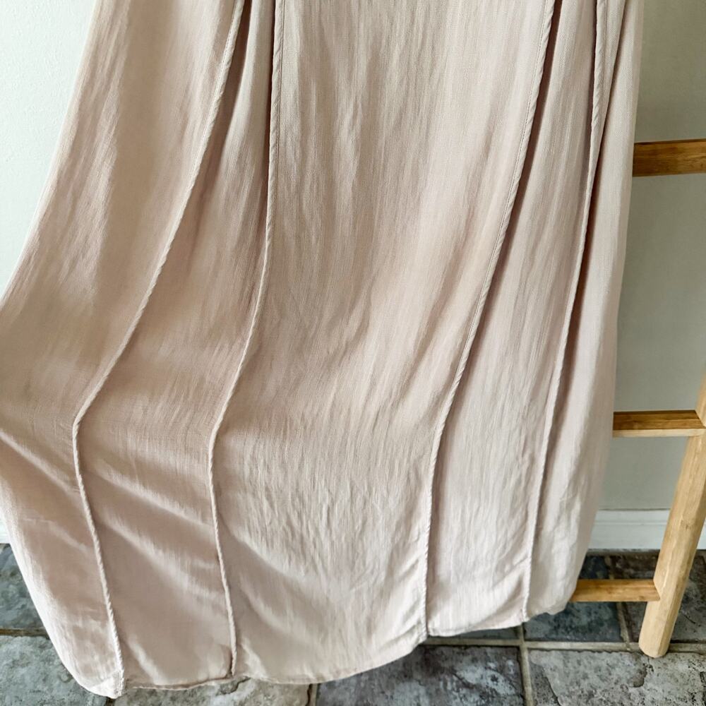 Sabo Skirt Eliska Dress Stone XS Cutout Tie Front Open Back Maxi Dress - Picture 6 of 16